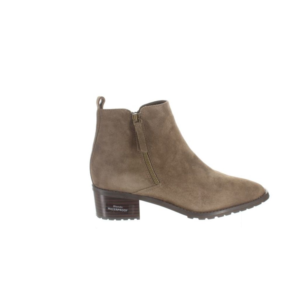 Blondo Womens Samara Taupe Ankle Boots Size 10 Medium (B, M)